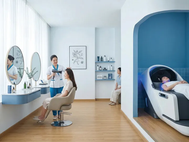 Elegant washing room with a Dr.PRO machine
